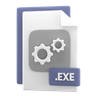 3d exe file logo
