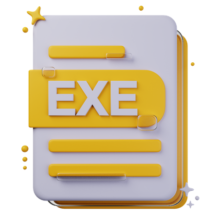 EXE File  3D Icon