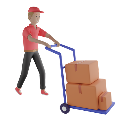 Executive moving Package  3D Icon