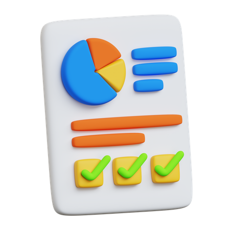 Executive Summary  3D Icon