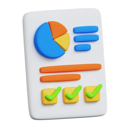 Executive Summary  3D Icon
