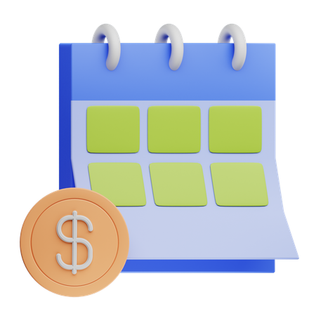 Exercice fiscal  3D Icon