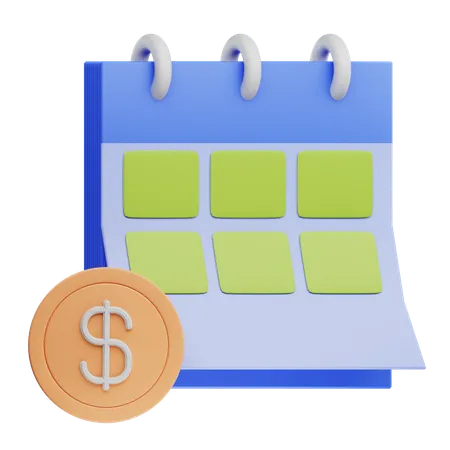 Exercice fiscal  3D Icon