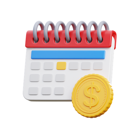 Année financière  3D Icon