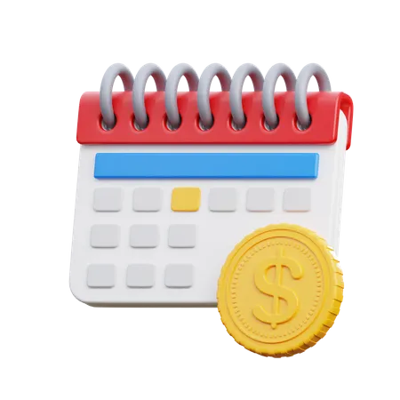 Année financière  3D Icon