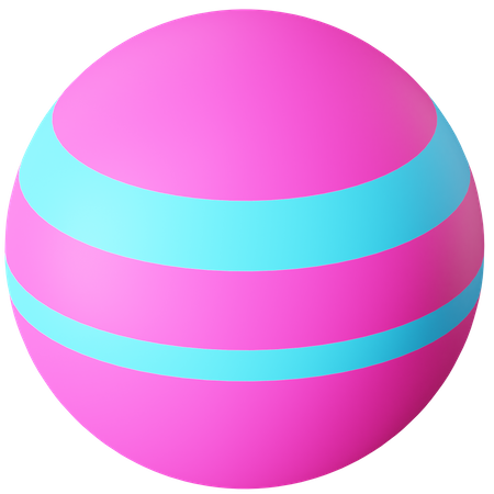 Exercise Ball  3D Icon