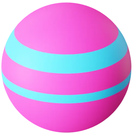 Exercise Ball  3D Icon