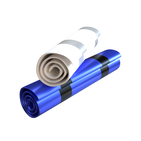 Exercise mat  3D Illustration