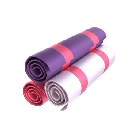 Exercise mat  3D Illustration