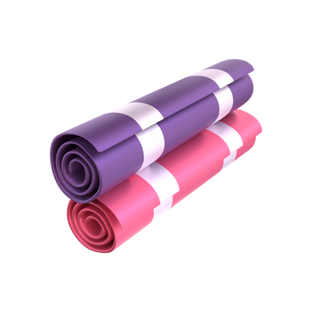 Exercise mat  3D Illustration