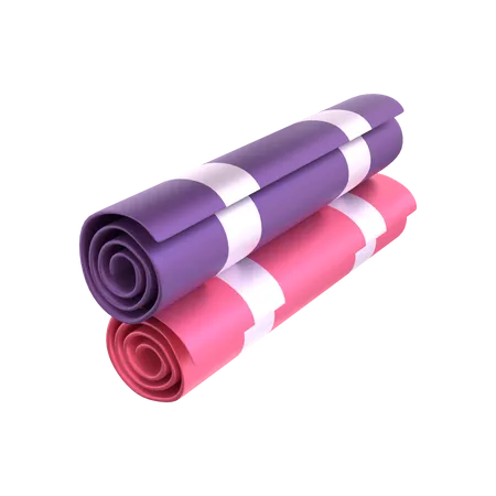 Exercise mat  3D Illustration