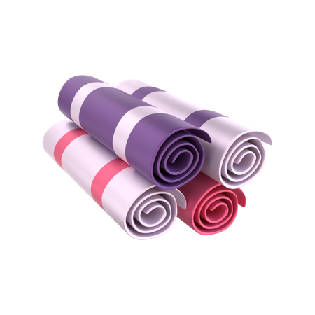 Exercise mat  3D Illustration