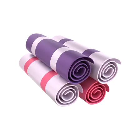 Exercise mat  3D Illustration