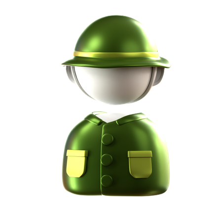 Exército  3D Icon