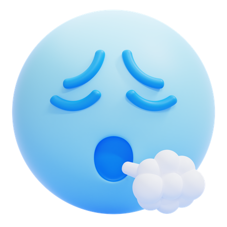 Exhalar emoji  3D Icon