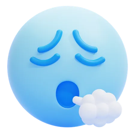 Exhalar emoji  3D Icon