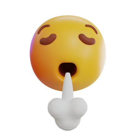 Exhaling Emoji  3D Icon