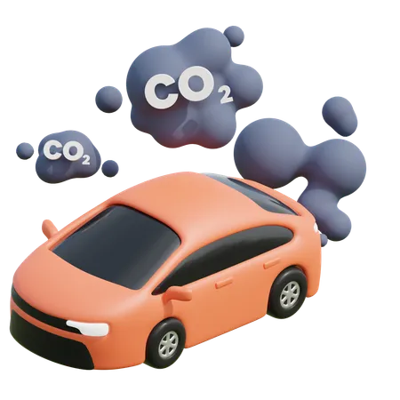 Exhaust Gas  3D Icon