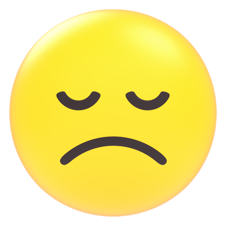 Exhausted Expression  3D Icon