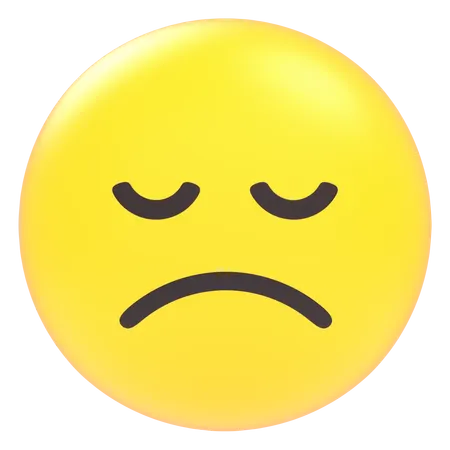 Exhausted Expression  3D Icon