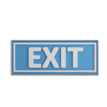 Exit  3D Icon