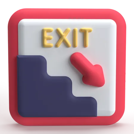 Exit  3D Icon