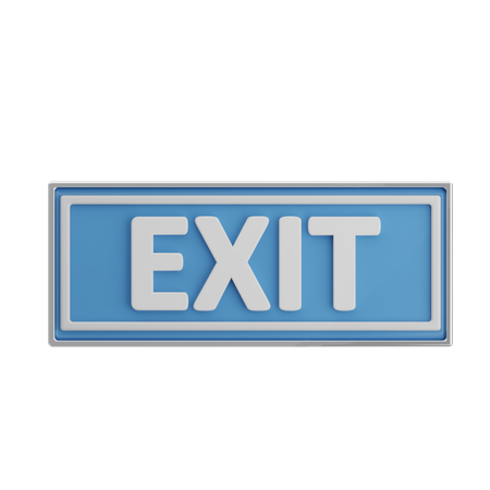 Exit  3D Icon