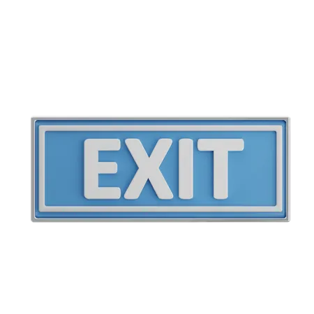 Exit  3D Icon