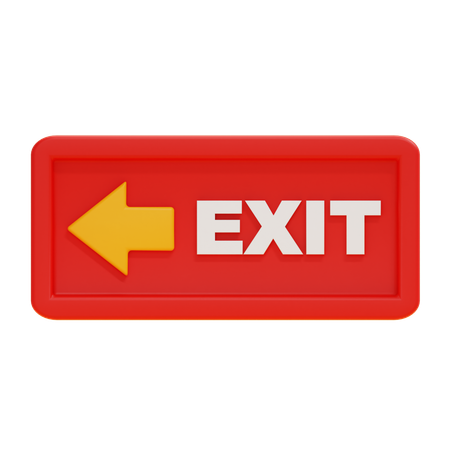EXIT  3D Icon