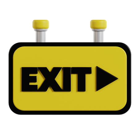 Exit  3D Icon