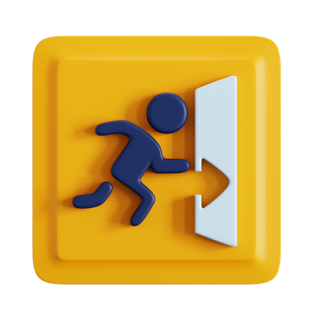 Exit  3D Icon