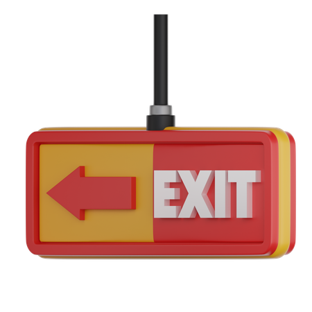 Exit  3D Icon