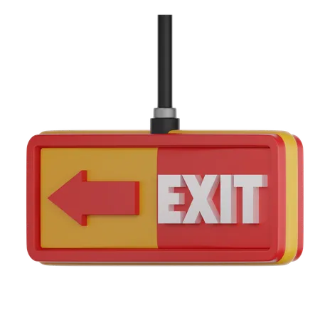 Exit  3D Icon