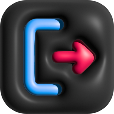 Exit  3D Icon