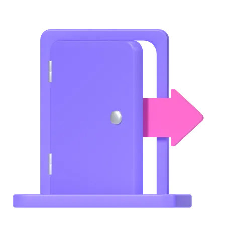 Exit  3D Icon