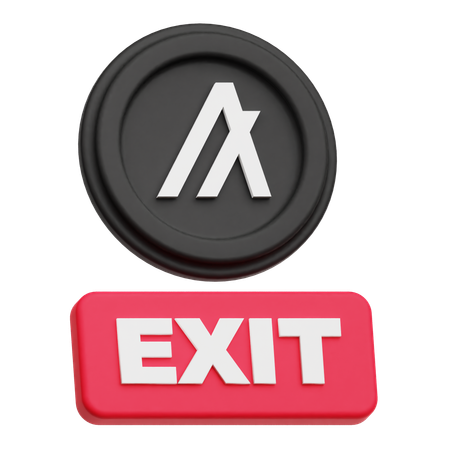 Exit Algorand Token  3D Icon