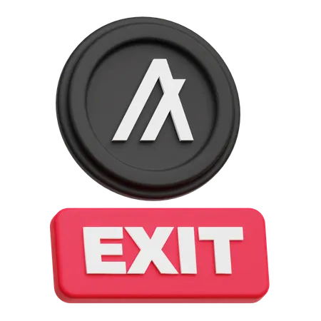Exit Algorand Token  3D Icon