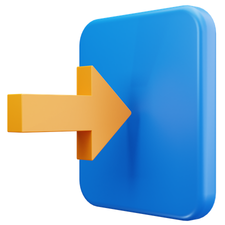 Exit Arrow  3D Icon