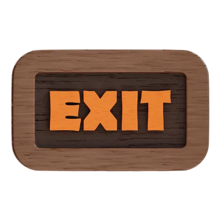 Exit Button  3D Icon