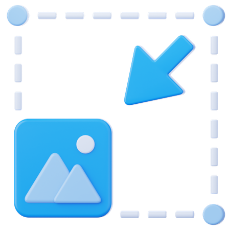Exit Fullscreen  3D Icon