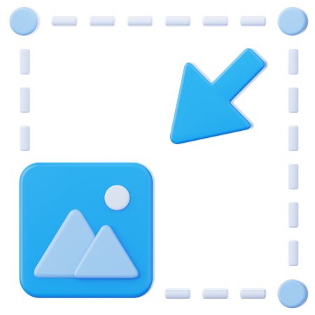 Exit Fullscreen  3D Icon