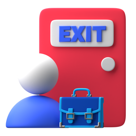 Exit Interview  3D Icon