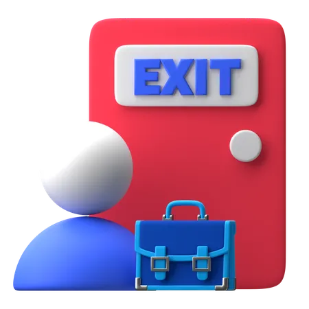 Exit Interview  3D Icon