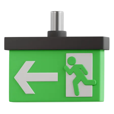 Exit Sign  3D Icon