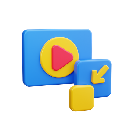 Exit Video  3D Icon