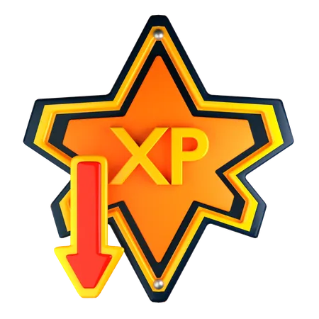 Exp down  3D Icon