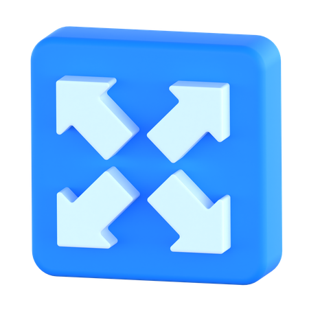 Expand  3D Icon