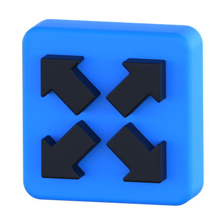 Expand  3D Icon
