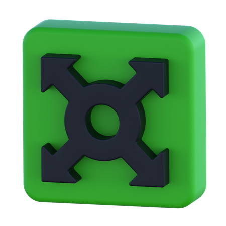 Expand  3D Icon
