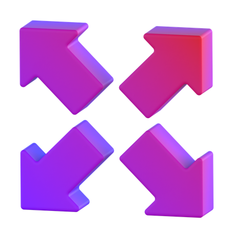 Expand  3D Icon